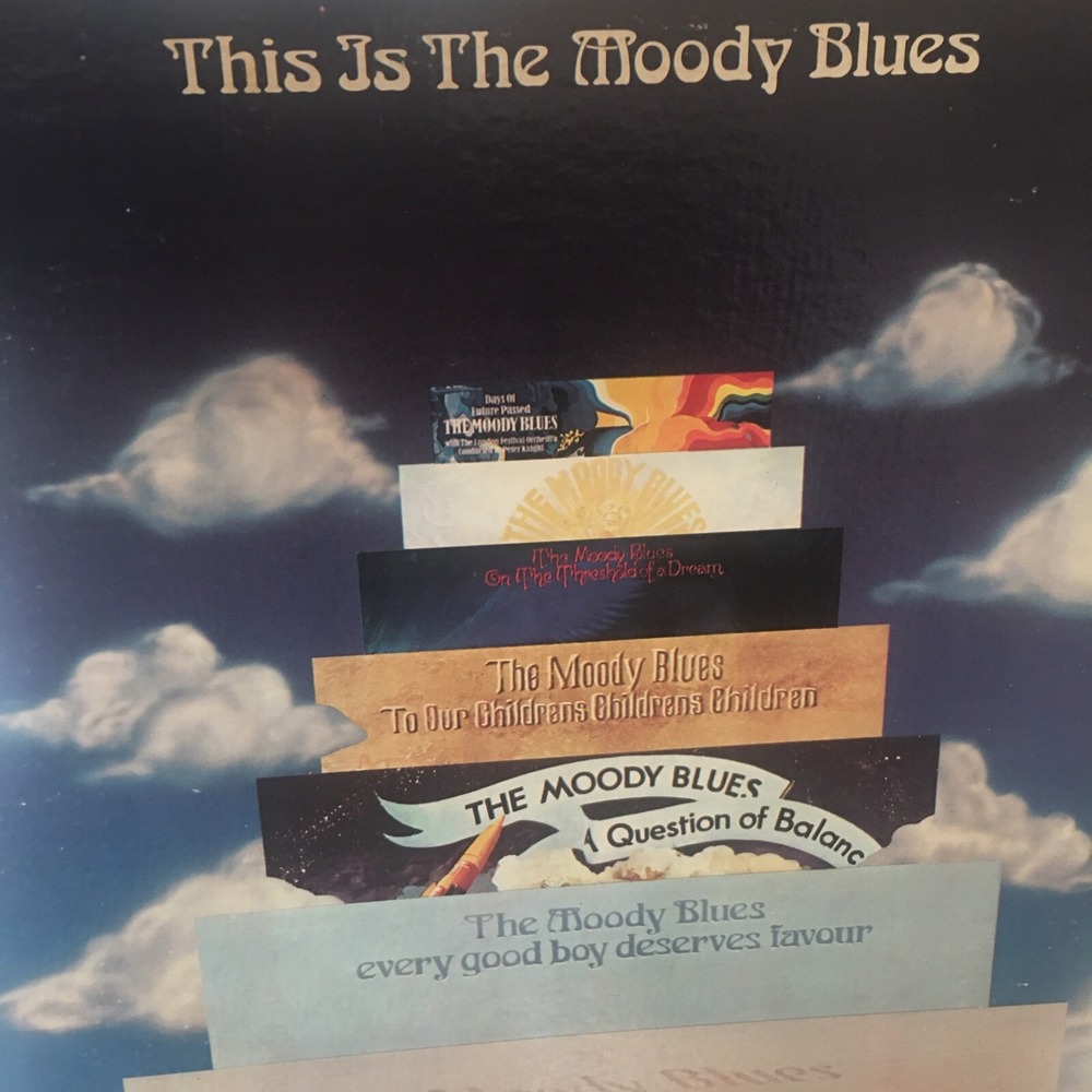 Vintage This Is The Moody Blues - Vinyl 2 LP Record.. 1974 2 THS 12/13